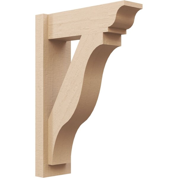 Ekena Millwork 6-in W x 18-in D x 26-in H Funston Trad Rough Cedar Woodgrain TimberThane Outlooker, Primed Tan OUTUR060X18X26FST04RCPR - main